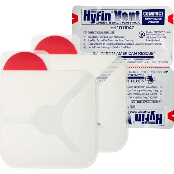 HyFin Vent Chest Seal Twin Pack – Trusted Chest Wound Care for Field Emergencies
