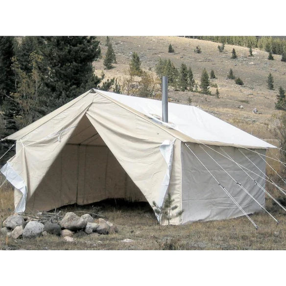 BigHorn Canvas Wall Tent – CPAI-84 Flame-Resistant 10.10 oz Marine Canvas Shelter