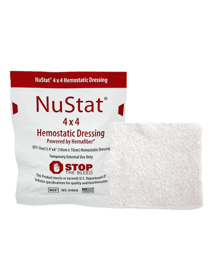 Hemostatic Gauze Pad, 4" x 4", 10 Pack