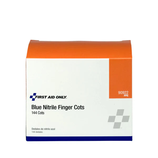 First Aid Only Nitrile Finger Cots – 144 per Box