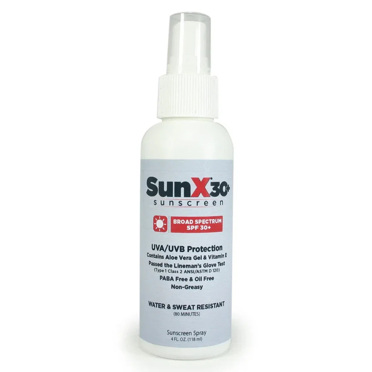 SunX30 Sunscreen Spray 4oz Bottle - Case of 12