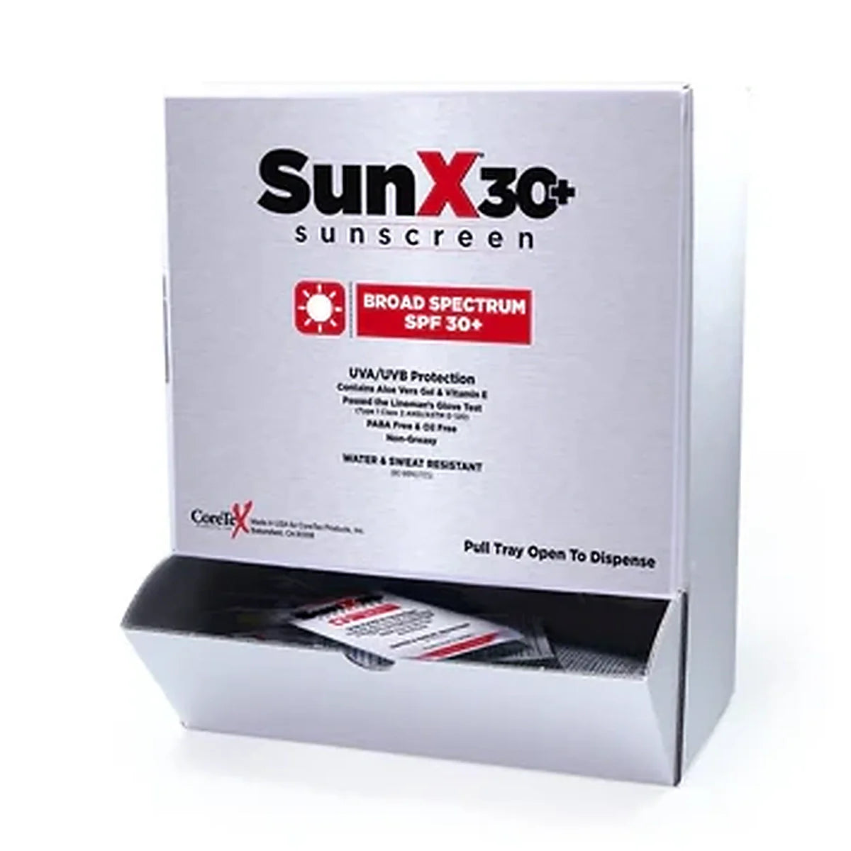 SunX30 Individual Sunscreen Lotion Packets - 25ct Box