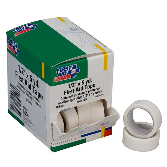 First Aid Only 1/2" x 5 yd First Aid Tape – 20 Per Box