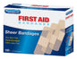 1" x 3" Sheer Adhesive Bandages – 100 Count