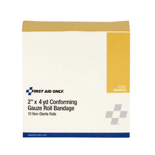 2" x 4 yd Conforming Gauze Roll – Non-Sterile, 10 Count