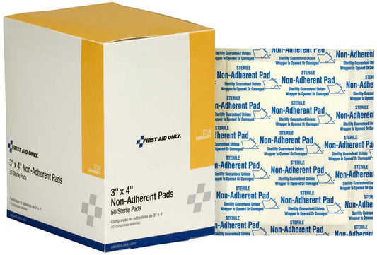 3" x 4" Non-Adherent Sterile Pads – 50 Count
