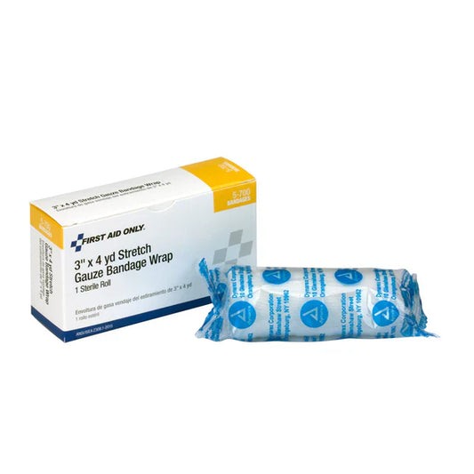 3" x 4 yd. Sterile Stretch Gauze Roll – 1 Count