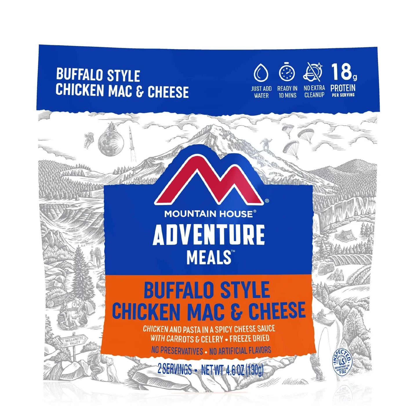 Buffalo Style Chicken Mac & Cheese MRE Pouch | Mountain House