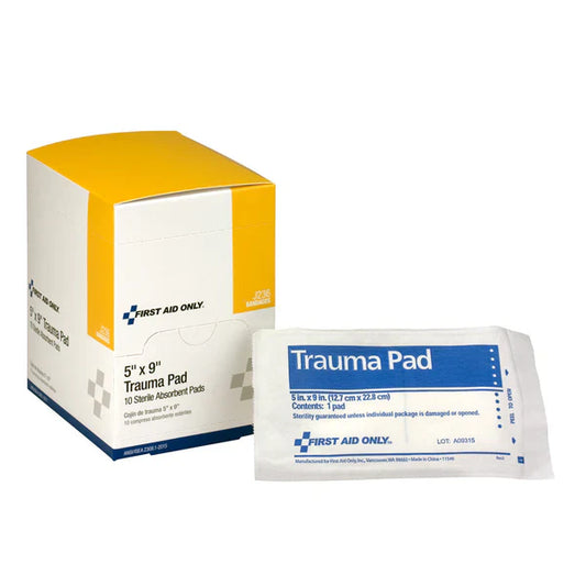5" x 9" Trauma Pads – 10 Count