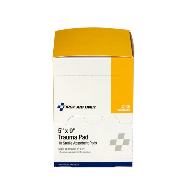 5" x 9" Trauma Pads – 10 Count