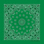 Kelly Green Paisley Print Bandana