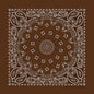 Cocoa Paisley Print Bandana