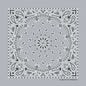Silver Paisley Print Bandana