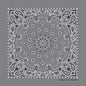 Charcoal Paisley Print Bandana
