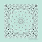 Mint Green Paisley Print Bandana