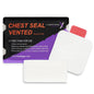 Lightning X Vented Chest Seal – 6" x 6" Occlusive Dressing for Open Chest Wounds