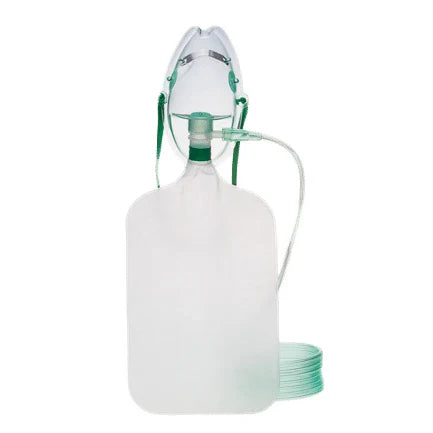 Adult Non-Rebreather Oxygen Mask with 7ft Tubing & Reservoir
