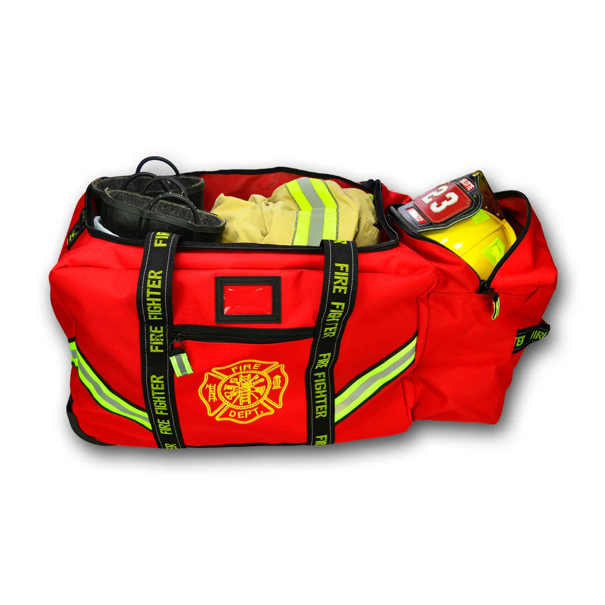 Value Rolling Firefighter Turnout Gear Bag w/ Rollerblade Wheels