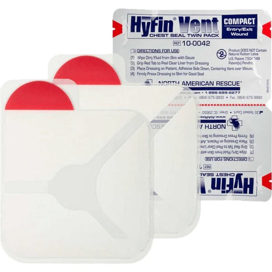 HyFin Vent Chest Seal Twin Pack – Trusted Chest Wound Care for Field Emergencies