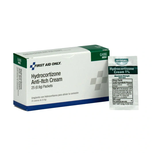 Hydrocortisone Cream Anti Itch Cream - 25 Individual Packets