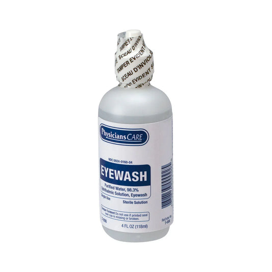 PhysiciansCare Eye Wash Solution, Sterile Isotonic Buffered Solution for Flushing & Irrigating Eyes, 4-oz Bottle