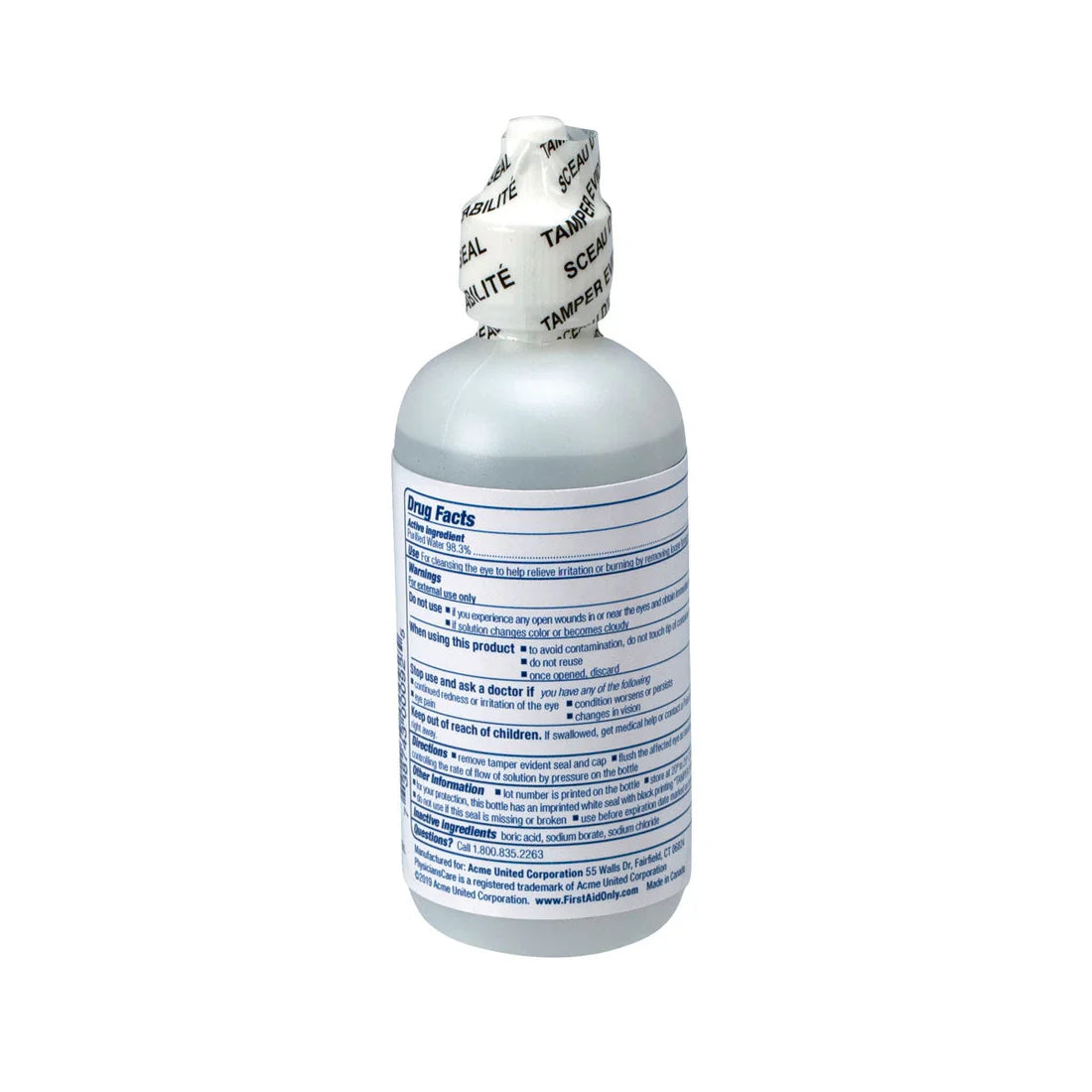 PhysiciansCare Eye Wash Solution, Sterile Isotonic Buffered Solution for Flushing & Irrigating Eyes, 4-oz Bottle