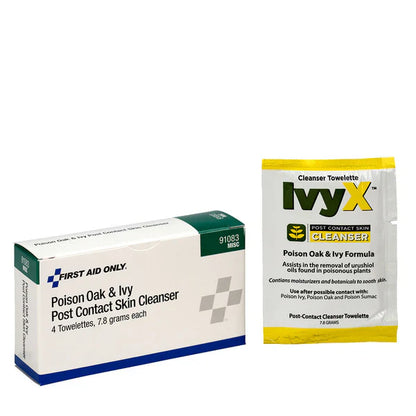 Poison Oak & Ivy Post-Contact Cleanser Towelettes, 4ct