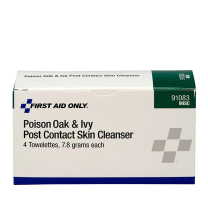 Poison Oak & Ivy Post-Contact Cleanser Towelettes, 4ct