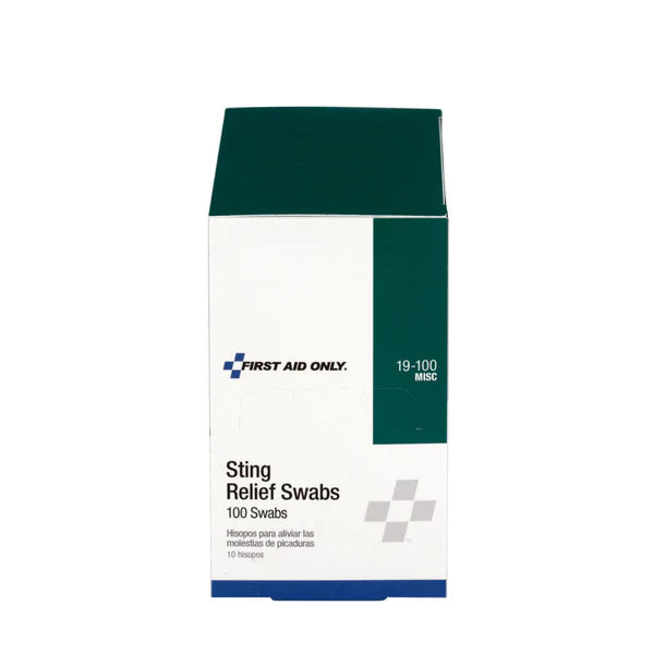 Sting Relief Swabs – 100 Count