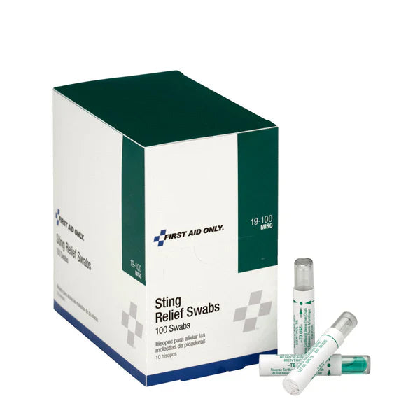 Sting Relief Swabs – 100 Count