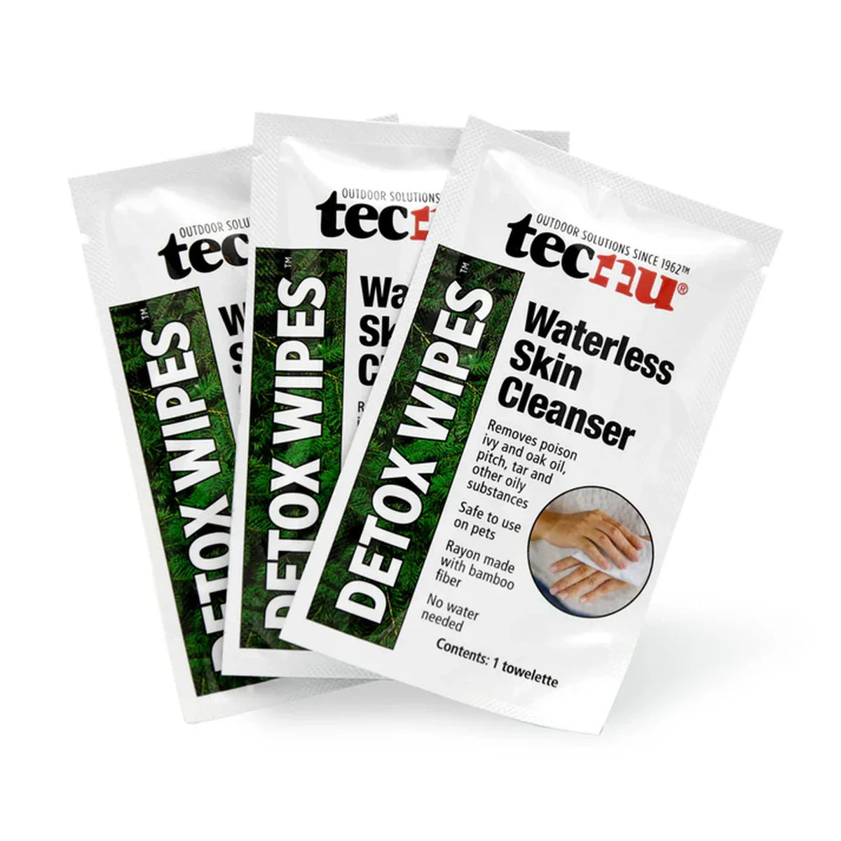 Tecnu Waterless Skin Cleanser Wipes for Poison Oak & Ivy